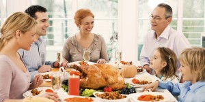 Family at Thanksgiving Dinner